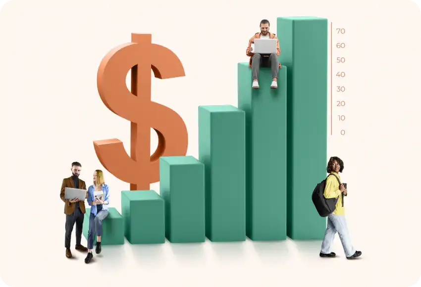Gráfico de crecimiento rápido de ventas que ilustra la fuerte demanda de gafas de eclipse solar Spectrum y el alto potencial de ganancias para afiliados.